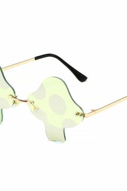 Y2K Mushroom Sunglasses - Retro 90s Grunge, Y2K Fashion, Summer Outfits, and Party Looks