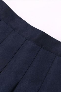 Y2K Navy Blue School Uniform Mini Skirt - 90s Grunge, Retro, and Summer Y2K Fashion
