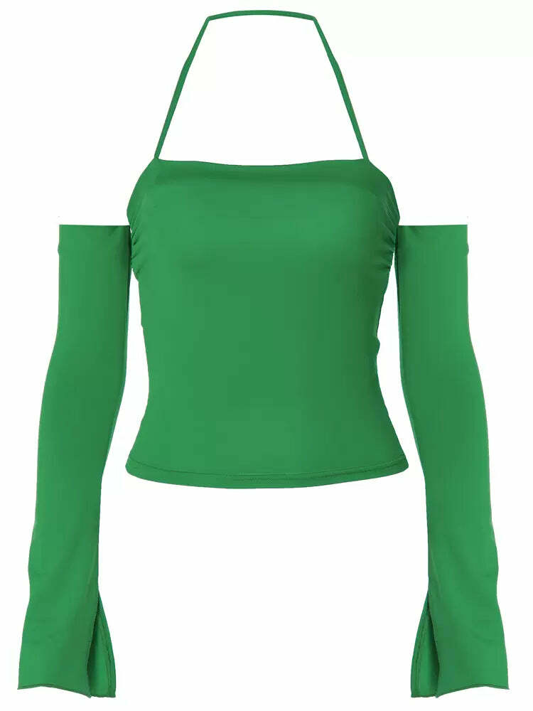 Y2K Off Shoulder Top - 90s Grunge, Retro Summer, Pastel Goth, Y2K Party & Club Outfits