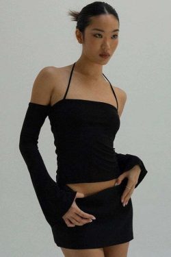 Y2K Off Shoulder Top - 90s Grunge, Retro Summer, Pastel Goth, Y2K Party & Club Outfits