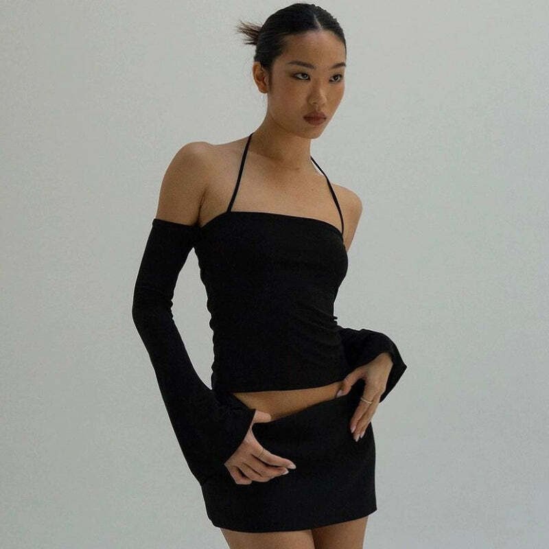 Y2K Off Shoulder Top - 90s Grunge, Retro Summer, Pastel Goth, Y2K Party & Club Outfits