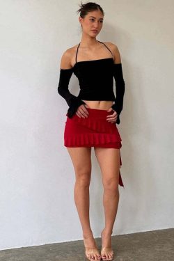 Y2K Off Shoulder Top - 90s Grunge, Retro Summer, Pastel Goth, Y2K Party & Club Outfits