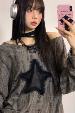 Y2K Off The Shoulder Top - Retro 90s Grunge, Summer Y2K Outfits, Baby Tees, and Pastel Goth