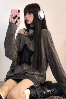 Y2K Off The Shoulder Top - Retro 90s Grunge, Summer Y2K Outfits, Baby Tees, and Pastel Goth