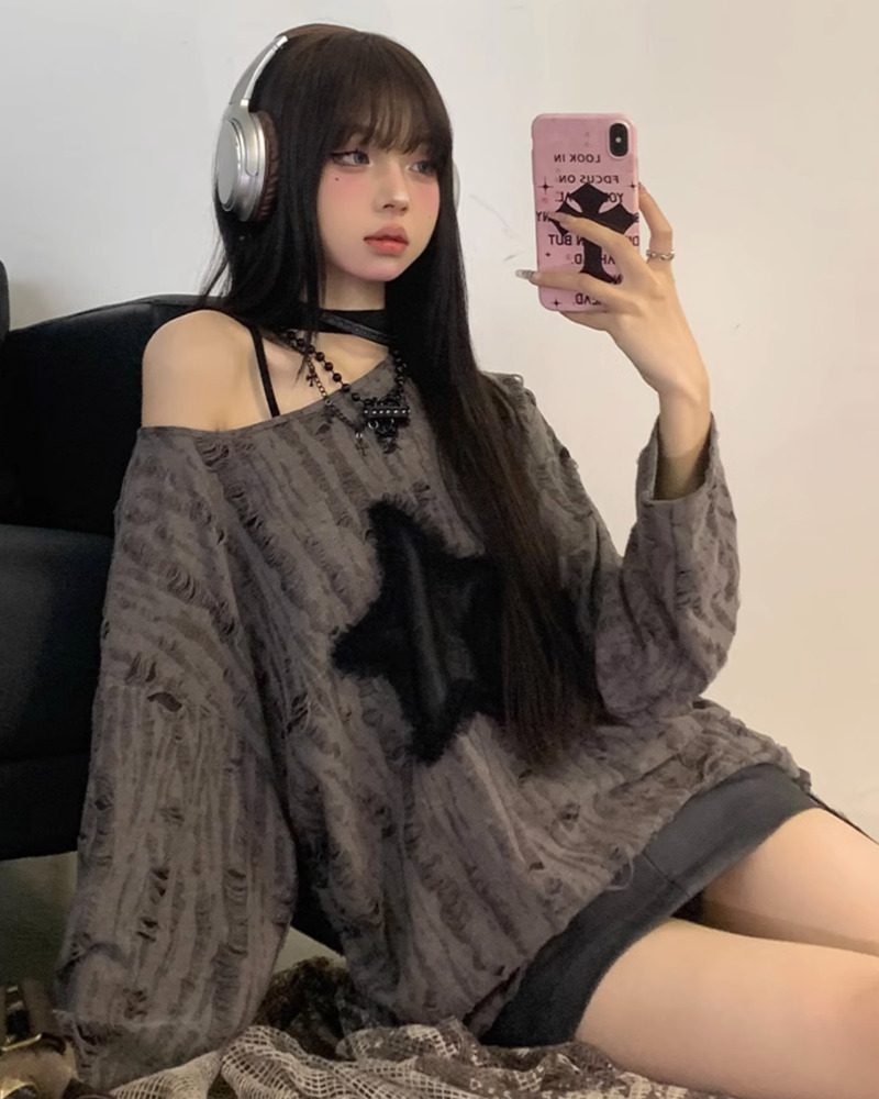 Y2K Off The Shoulder Top - Retro 90s Grunge, Summer Y2K Outfits, Baby Tees, and Pastel Goth