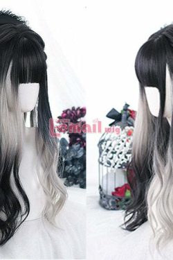 Y2K Ombre Cosplay Wig - Long Wavy with Bangs, Perfect for 90s Grunge, Retro, and Y2K