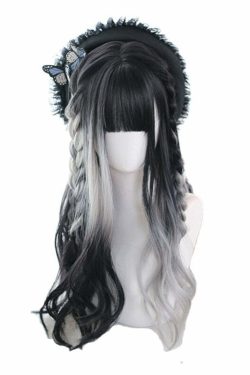 Y2K Ombre Cosplay Wig - Long Wavy with Bangs, Perfect for 90s Grunge, Retro, and Y2K