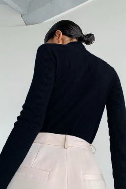 Y2K Open Chest Turtleneck - 90s Grunge, Retro Summer, Pastel Goth, Y2K Party & Club Outfits
