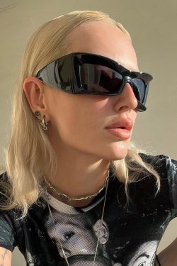 Y2K Oversized Sunglasses - Retro 90s Grunge, Hip Hop, and Summer Y2K Fashion for Women