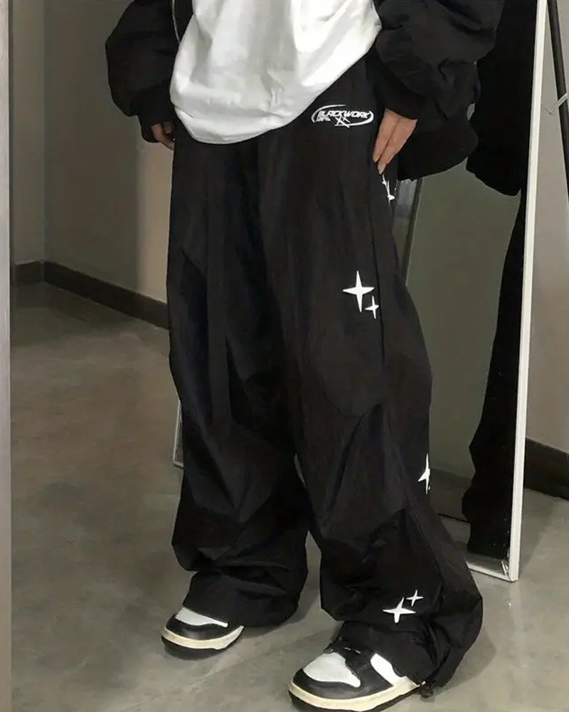 Y2K Parachute Pants - Retro 90s Grunge, Summer Y2K Outfits, Hip Hop Fashion, Pastel Goth Style