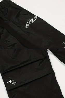 Y2K Parachute Pants - Retro 90s Grunge, Summer Y2K Outfits, Hip Hop Fashion, Pastel Goth Style