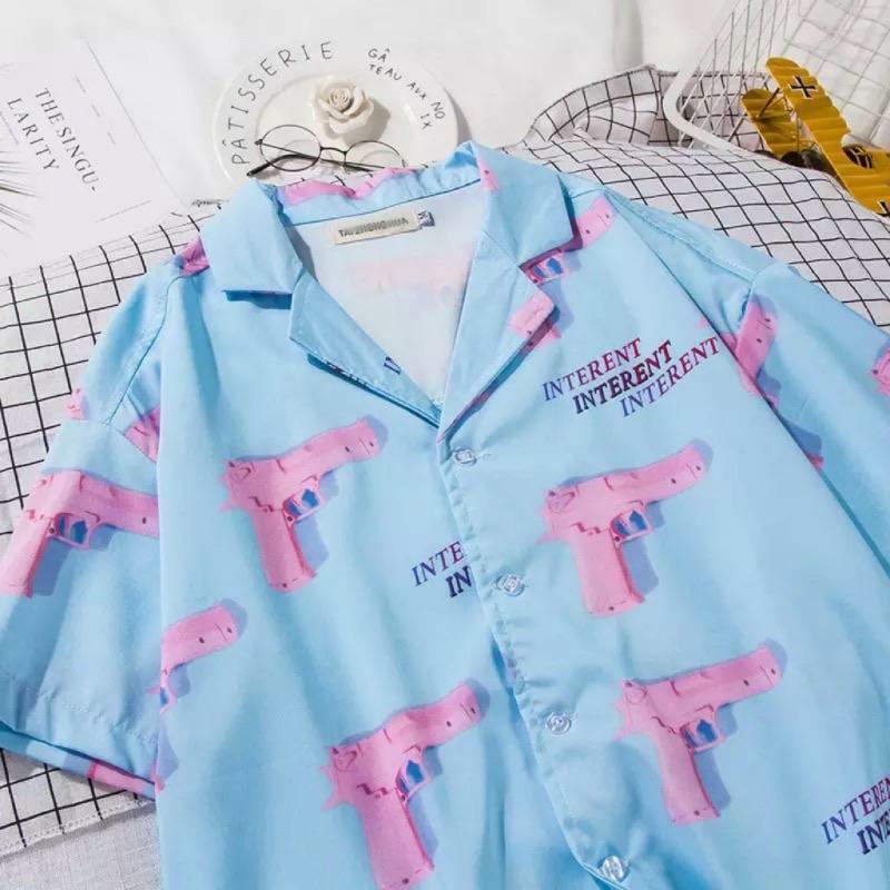 Y2K Pastel Button-Up Shirt - Retro 90s Grunge, Summer Outfits, and Party Fashion