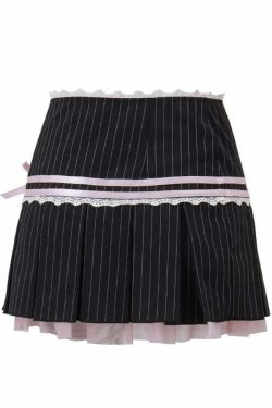 Y2K Pastel Goth Micro Mini Skirt - Retro 90s Grunge Summer Outfit, Y2K Party & Club Fashion
