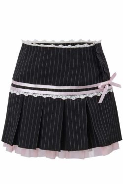 Y2K Pastel Goth Micro Mini Skirt - Retro 90s Grunge Summer Outfit, Y2K Party & Club Fashion