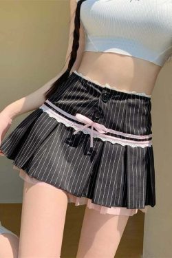 Y2K Pastel Goth Micro Mini Skirt - Retro 90s Grunge Summer Outfit, Y2K Party & Club Fashion