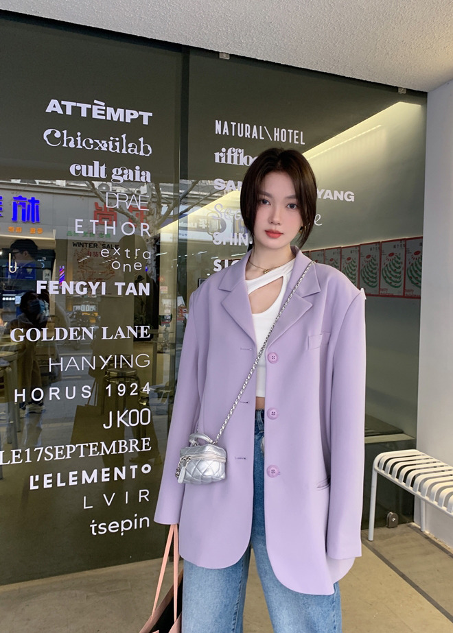 Y2K Pastel Oversize Blazer Jacket - Retro 90s Grunge, Summer Y2K Outfits, Popstar Style