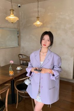 Y2K Pastel Oversize Blazer Jacket - Retro 90s Grunge, Summer Y2K Outfits, Popstar Style