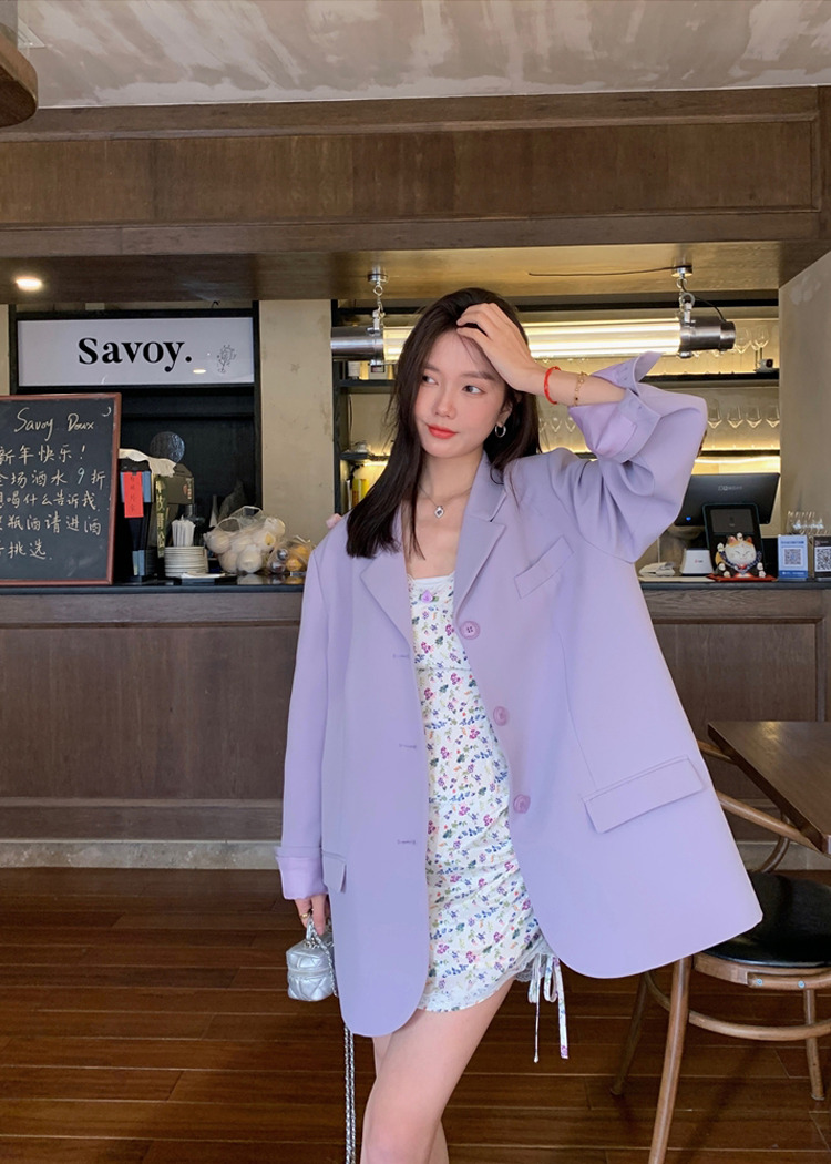 Y2K Pastel Oversize Blazer Jacket - Retro 90s Grunge, Summer Y2K Outfits, Popstar Style