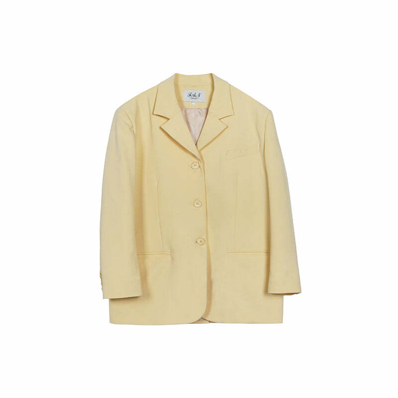 Y2K Pastel Oversize Blazer Jacket - Retro 90s Grunge, Summer Y2K Outfits, Popstar Style