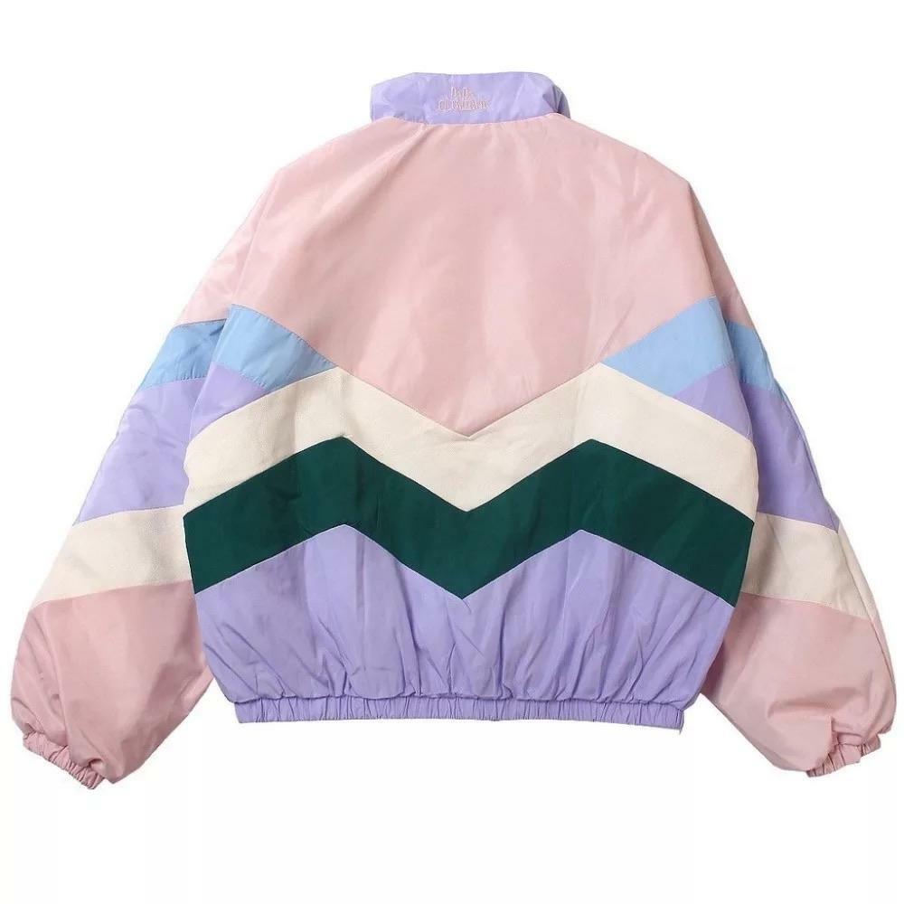 Y2K Pastel Punk Windbreaker Jacket - Retro 90s Grunge, Summer Y2K Outfits, Y2K Fashion