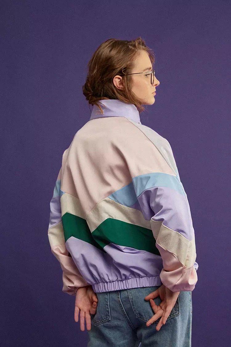 Y2K Pastel Punk Windbreaker Jacket - Retro 90s Grunge, Summer Y2K Outfits, Y2K Fashion