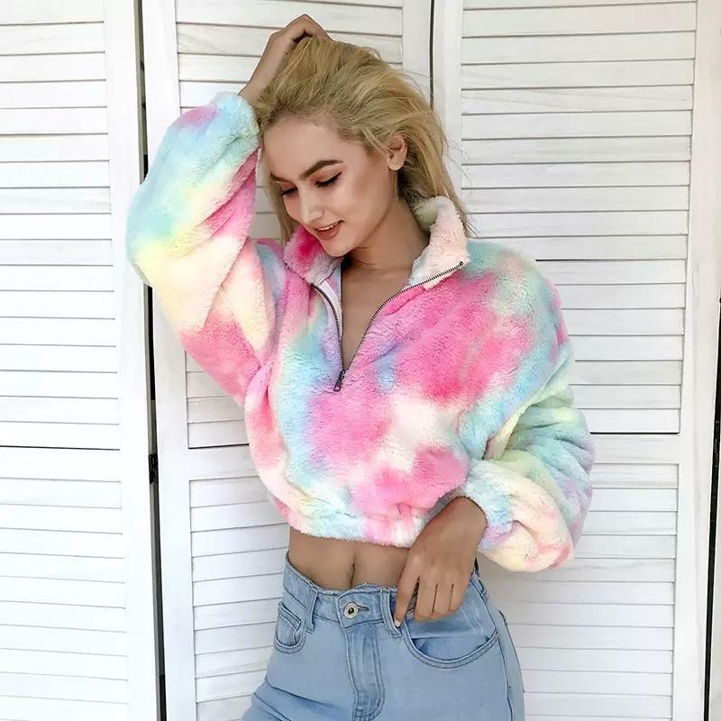 Y2K Pastel Teddy Bear Jacket - Retro 90s Grunge, Summer Y2K Outfits, Baby Tees, and Y2