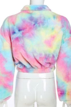 Y2K Pastel Teddy Bear Jacket - Retro 90s Grunge, Summer Y2K Outfits, Baby Tees, and Y2