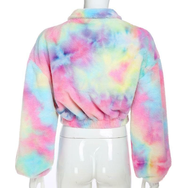 Y2K Pastel Teddy Bear Jacket - Retro 90s Grunge, Summer Y2K Outfits, Baby Tees, and Y2