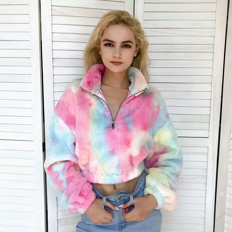 Y2K Pastel Teddy Bear Jacket - Retro 90s Grunge, Summer Y2K Outfits, Baby Tees, and Y2