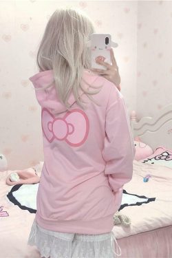Y2K Pink Anime Hoodie - Retro 90s Grunge, Summer Y2K Outfits, Pastel Goth, Y2K Club Fashion