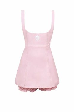 Y2K Pink Blouse Suspender Dress Set - Retro 90s Grunge Summer Outfit, Y2K Party & Club Fashion