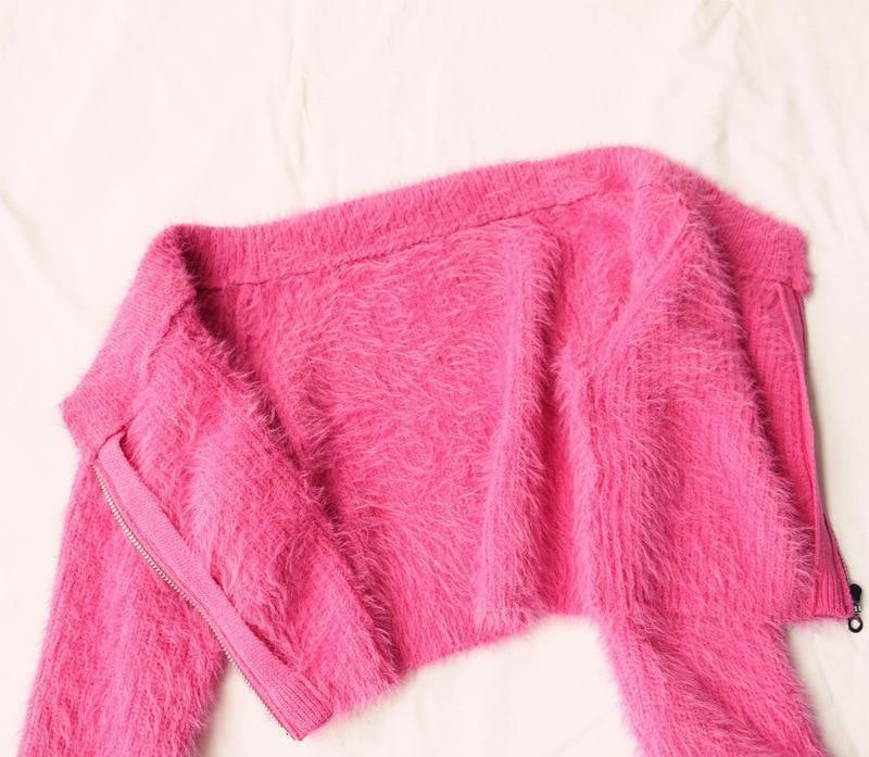 Y2K Pink Fur Crop Top - 90s Grunge, Retro Summer, Party & Club Outfits, Baby Tees, Y2K