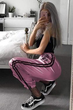 Y2K Pink Hip Hop Pants - 90s Grunge, Retro Style, Summer Y2K Outfits, Y2K Fashion Essentials