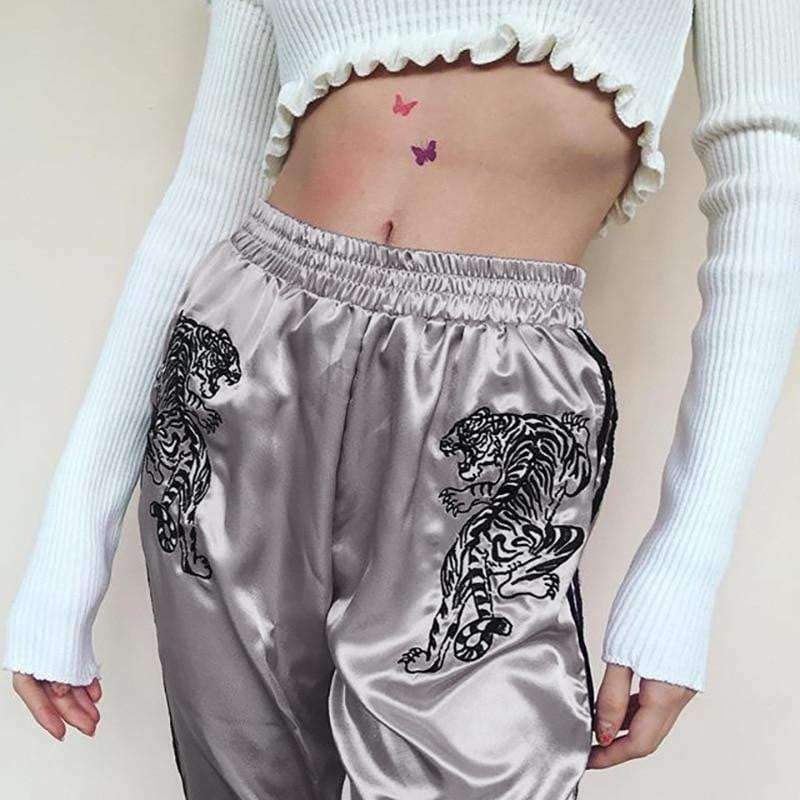 Y2K Pink Hip Hop Pants - 90s Grunge, Retro Style, Summer Y2K Outfits, Y2K Fashion Essentials
