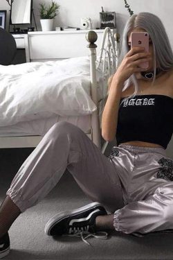 Y2K Pink Hip Hop Pants - 90s Grunge, Retro Style, Summer Y2K Outfits, Y2K Fashion Essentials