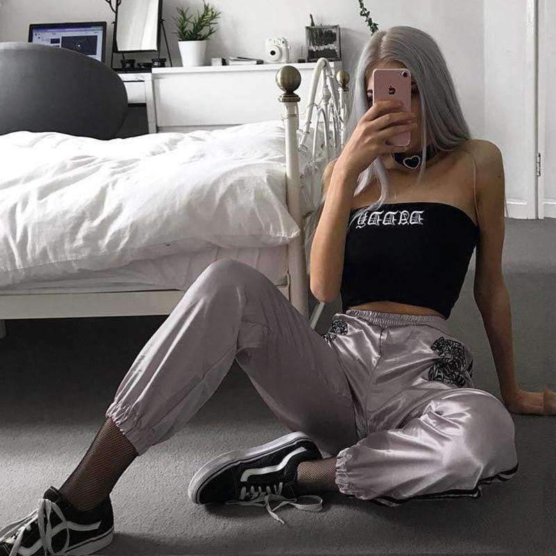 Y2K Pink Hip Hop Pants - 90s Grunge, Retro Style, Summer Y2K Outfits, Y2K Fashion Essentials