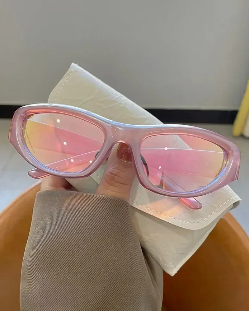 Y2K Pink Sunglasses - Retro 90s Grunge, Y2K Summer & Party Outfits, Y2K Fashion Accessories