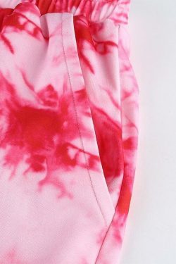 Y2K Pink Wide Leg Pants - 90s Grunge, Retro Summer, Y2K Club & Party Outfits, Pastel Goth Style