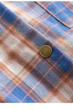 Y2K Plaid Button Up Shirt - 90s Grunge, Retro Summer Outfit, Y2K Fashion for Women