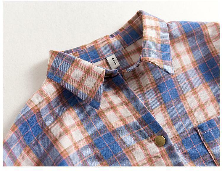Y2K Plaid Button Up Shirt - 90s Grunge, Retro Summer Outfit, Y2K Fashion for Women