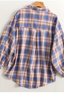 Y2K Plaid Button Up Shirt - 90s Grunge, Retro Summer Outfit, Y2K Fashion for Women
