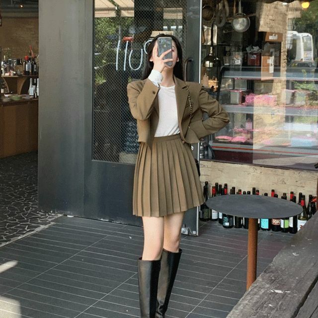 Y2K Pleated A-Line Miniskirt - 90s Grunge, Retro Summer Outfit, Gothic Pastel Goth Fashion