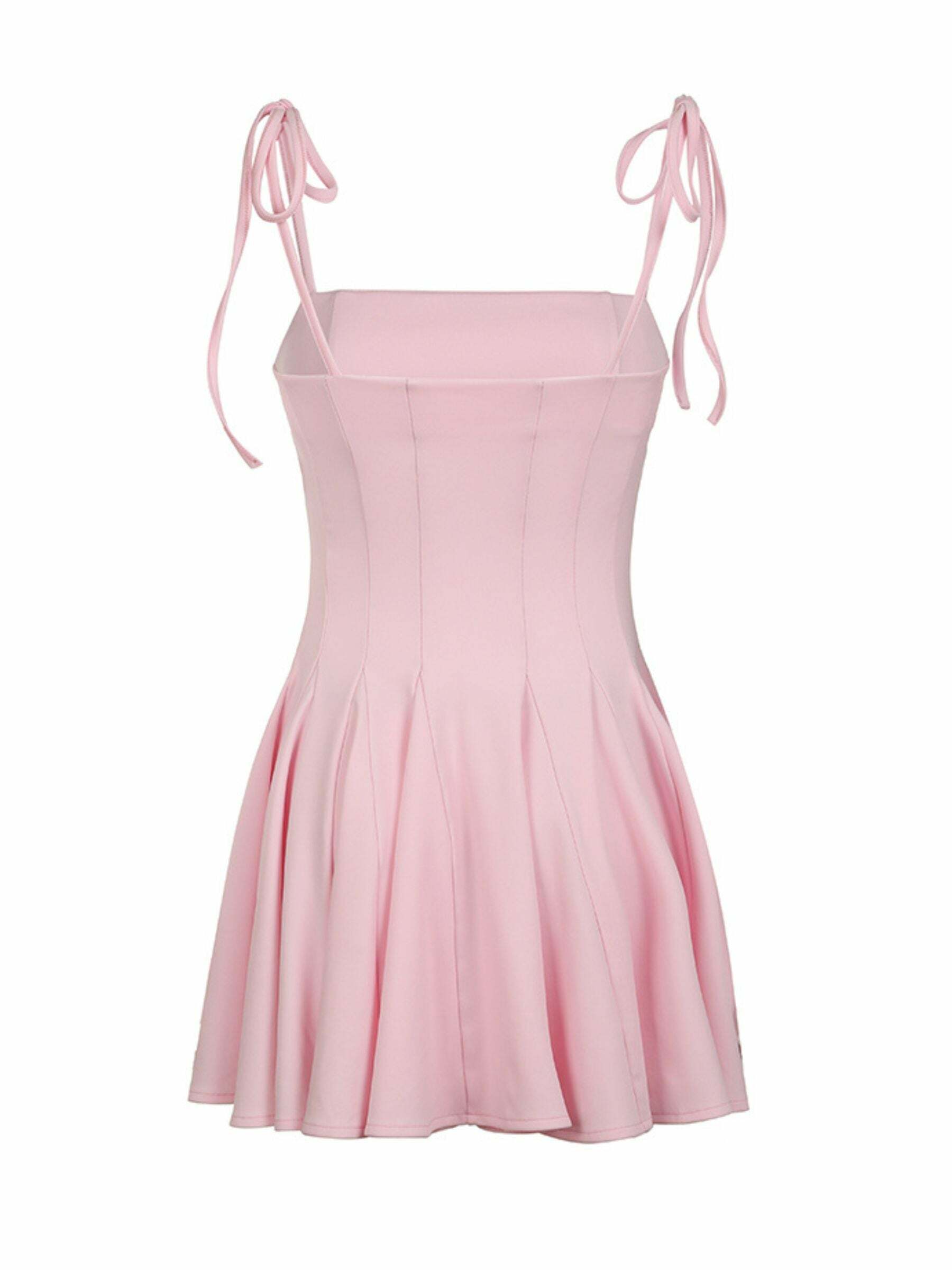 Y2K Pleated Mini Dress - 90s Grunge Summer Outfit, Retro Y2K Fashion for Parties and Clubs