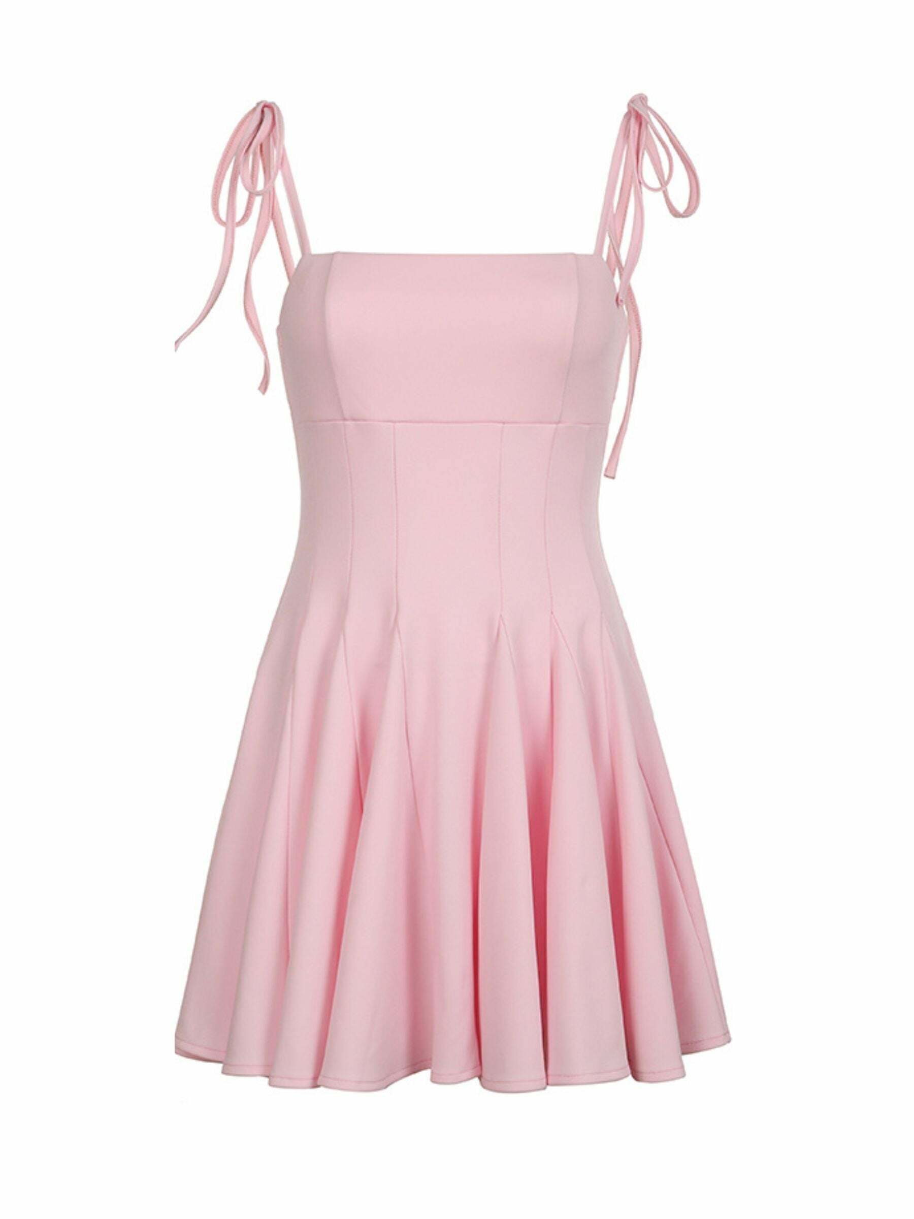 Y2K Pleated Mini Dress - 90s Grunge Summer Outfit, Retro Y2K Fashion for Parties and Clubs