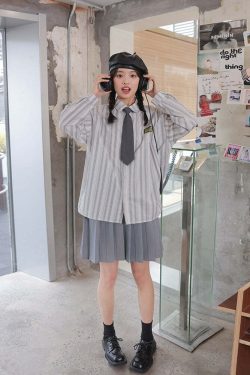 Y2K Pleated Skirt - Retro 90s Grunge, Summer Outfits, Gothic Y2K, Pastel Goth Fashion
