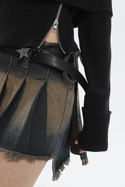 Y2K Pleated Skirt - Retro 90s Grunge Summer Outfit, Y2K Club & Party Fashion, Gothic Y2K Style
