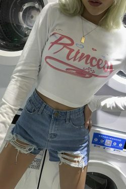 Y2K Princess Crop Top - 90s Grunge, Retro Summer, Pastel Goth, Y2K Party & Club Outfits