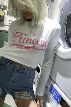 Y2K Princess Crop Top - 90s Grunge, Retro Summer, Pastel Goth, Y2K Party & Club Outfits