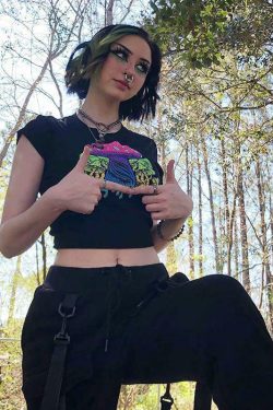 Y2K Psychedelic Mushroom Shirt - 90s Grunge, Retro Summer, Y2K Party & Club Outfits