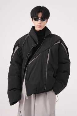 Y2K Puffer Jacket - Retro 90s Grunge, Summer Y2K Outfits, Y2K Club & Party Fashion